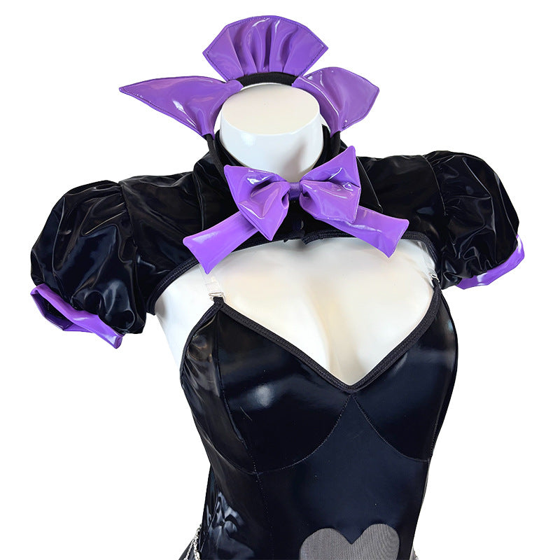Dark cat ear suit