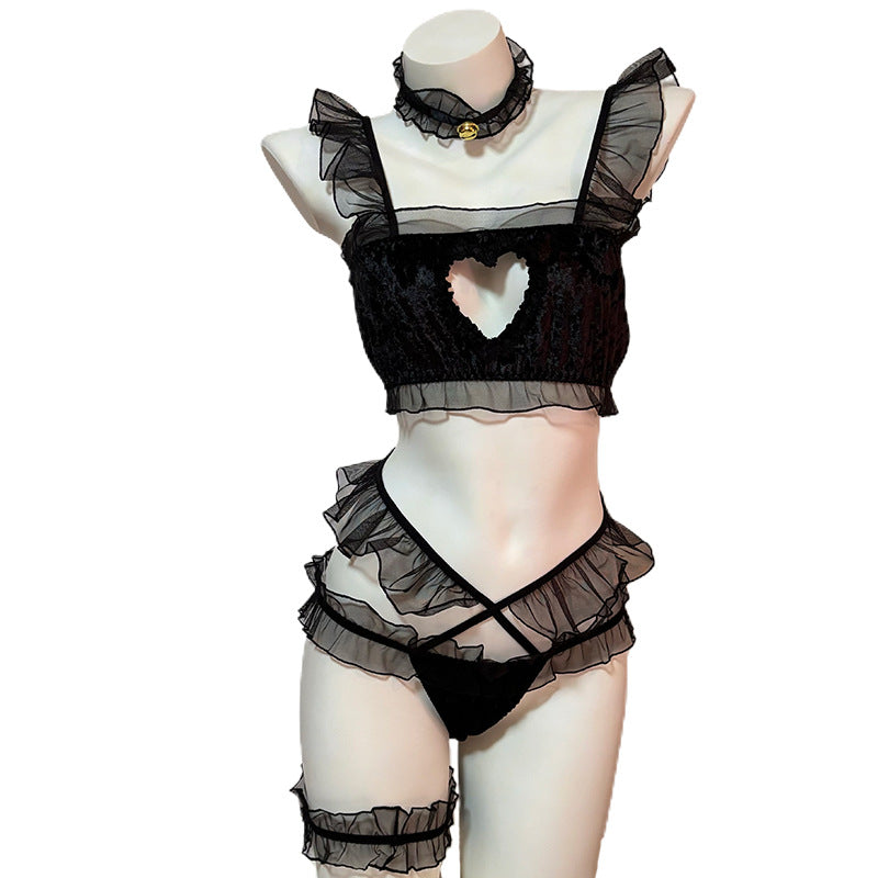 Gothic Kitty Lingerie Set（Black）