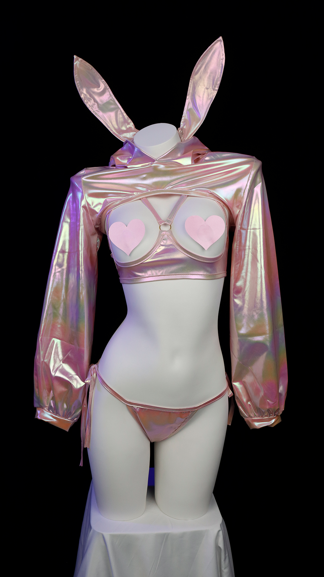 Pink Cyberpunk Bunny Laser Suit