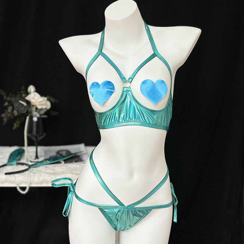 Blue Cyberpunk Bunny Laser Suit