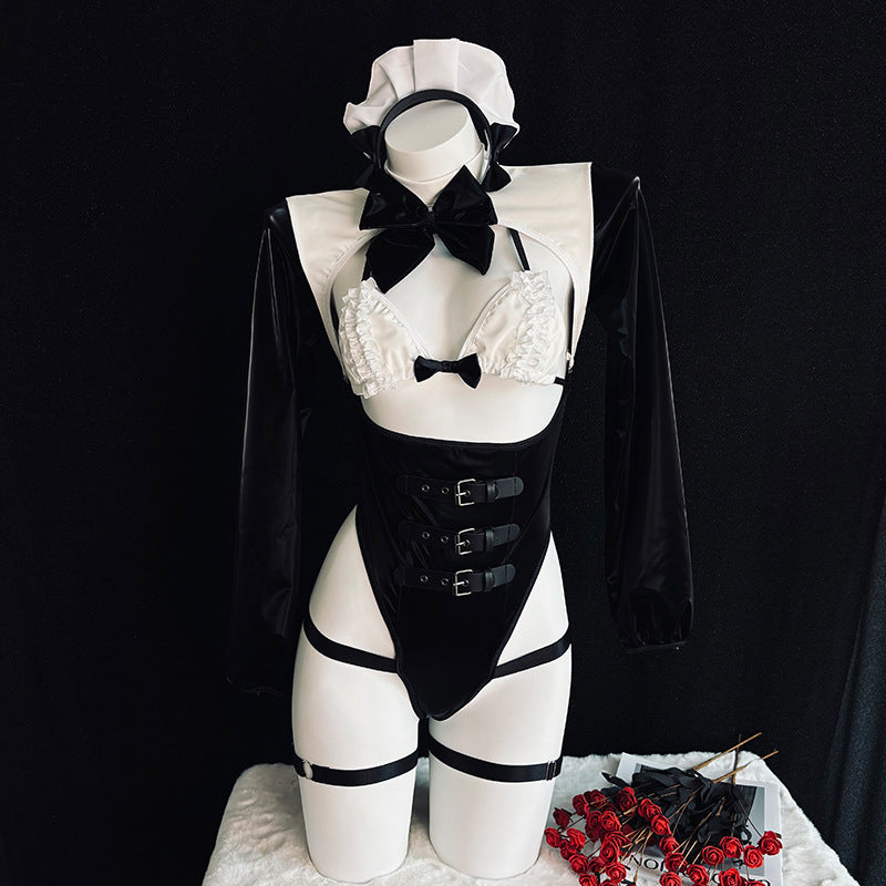 Liquid Shine Maid Lingerie Set