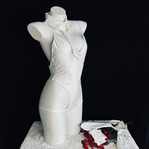 Bunny girl patent leather suit