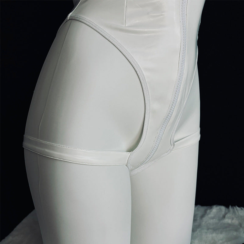 Bunny girl patent leather suit