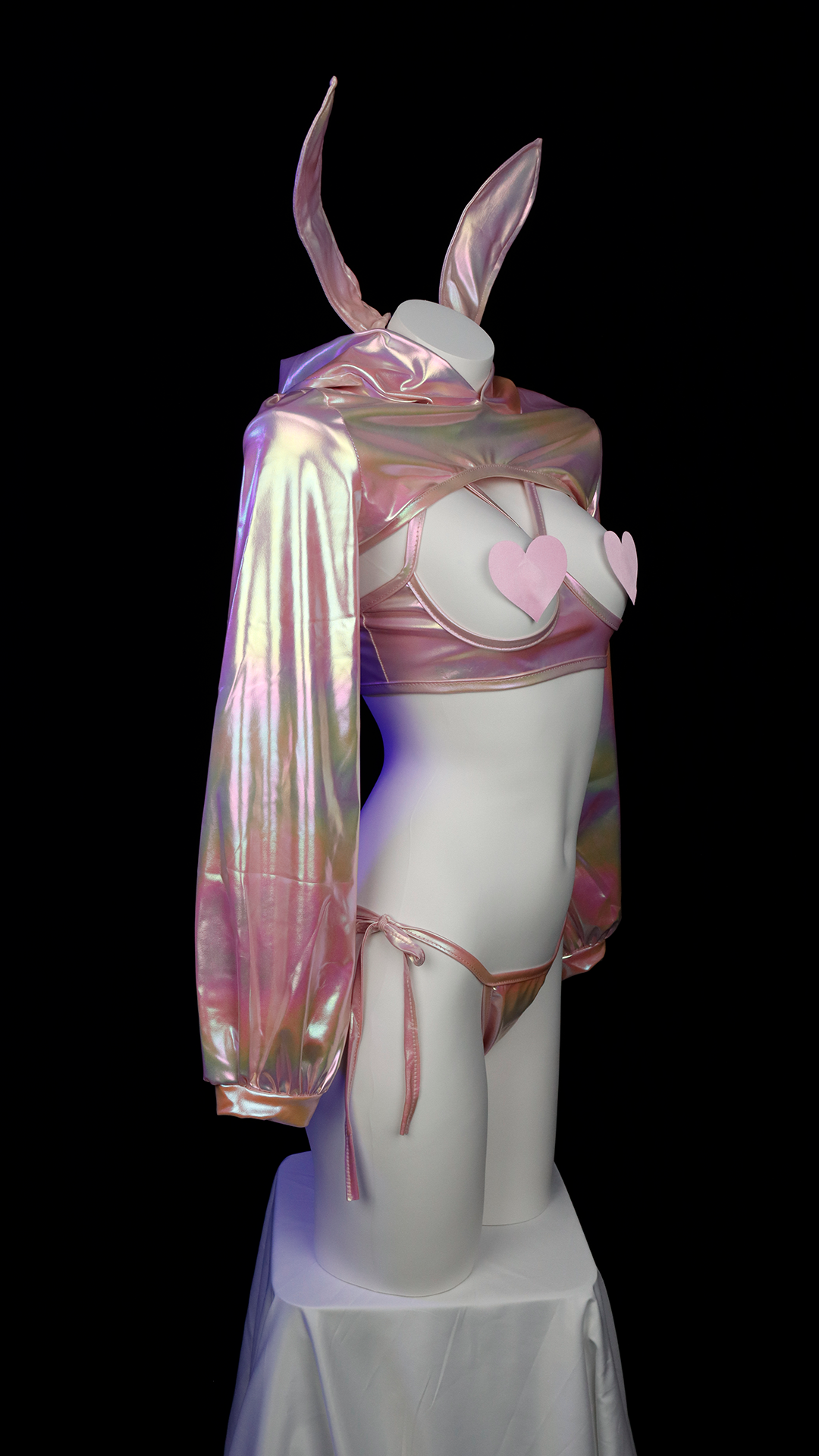 Pink Cyberpunk Bunny Laser Suit