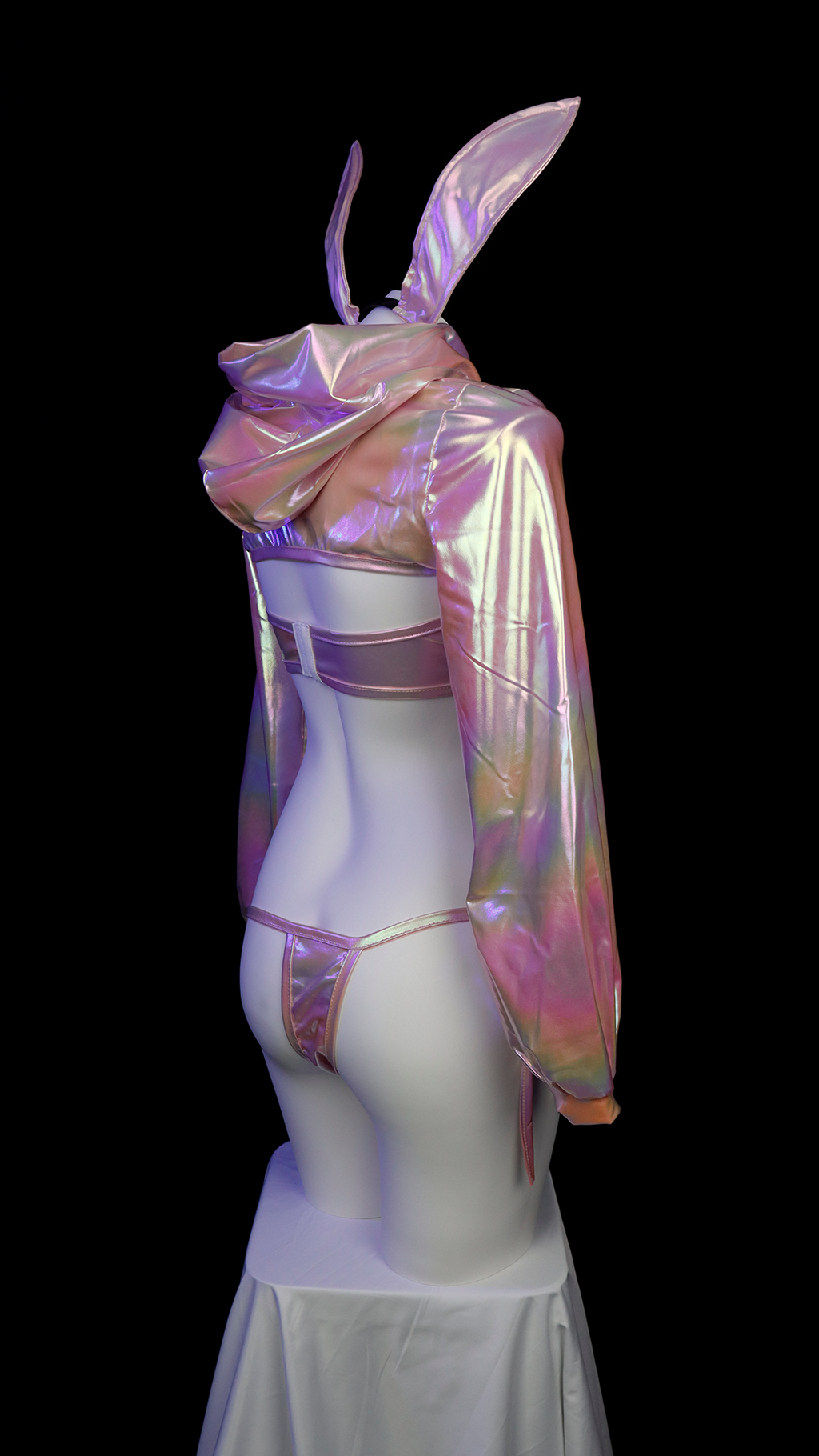 Pink Cyberpunk Bunny Laser Suit
