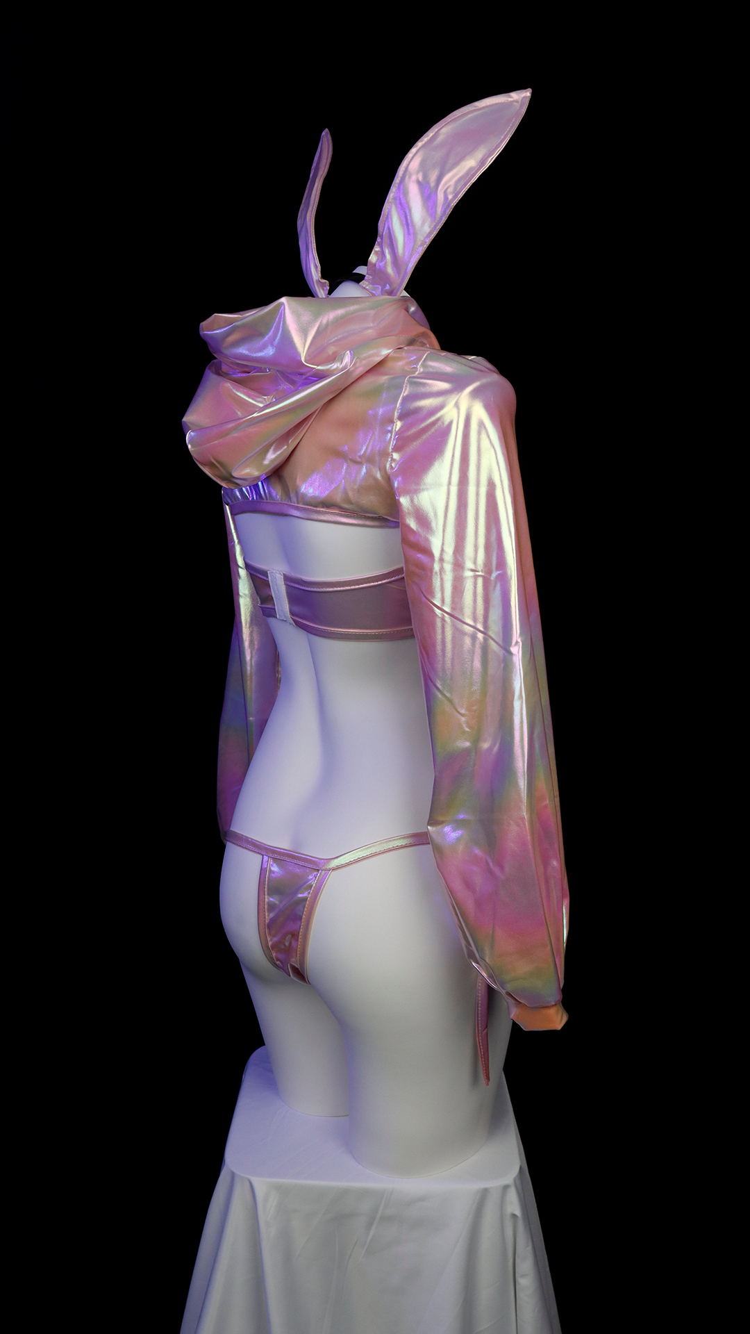Pink Cyberpunk Bunny Laser Suit