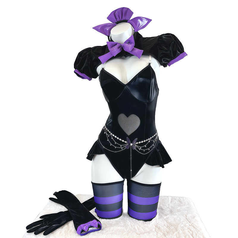 Dark cat ear suit