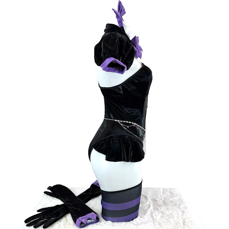 Dark cat ear suit