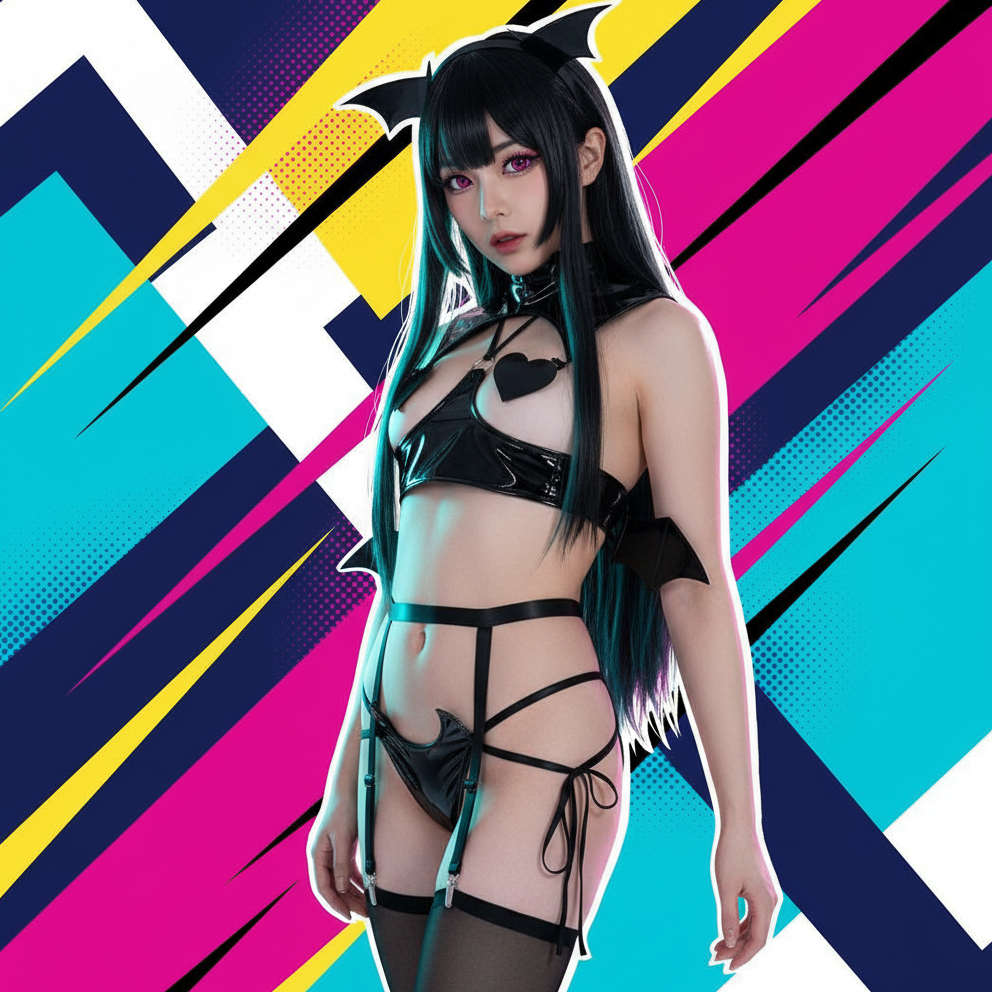 Cosplay Devil Dark Heart Lust Lingerie