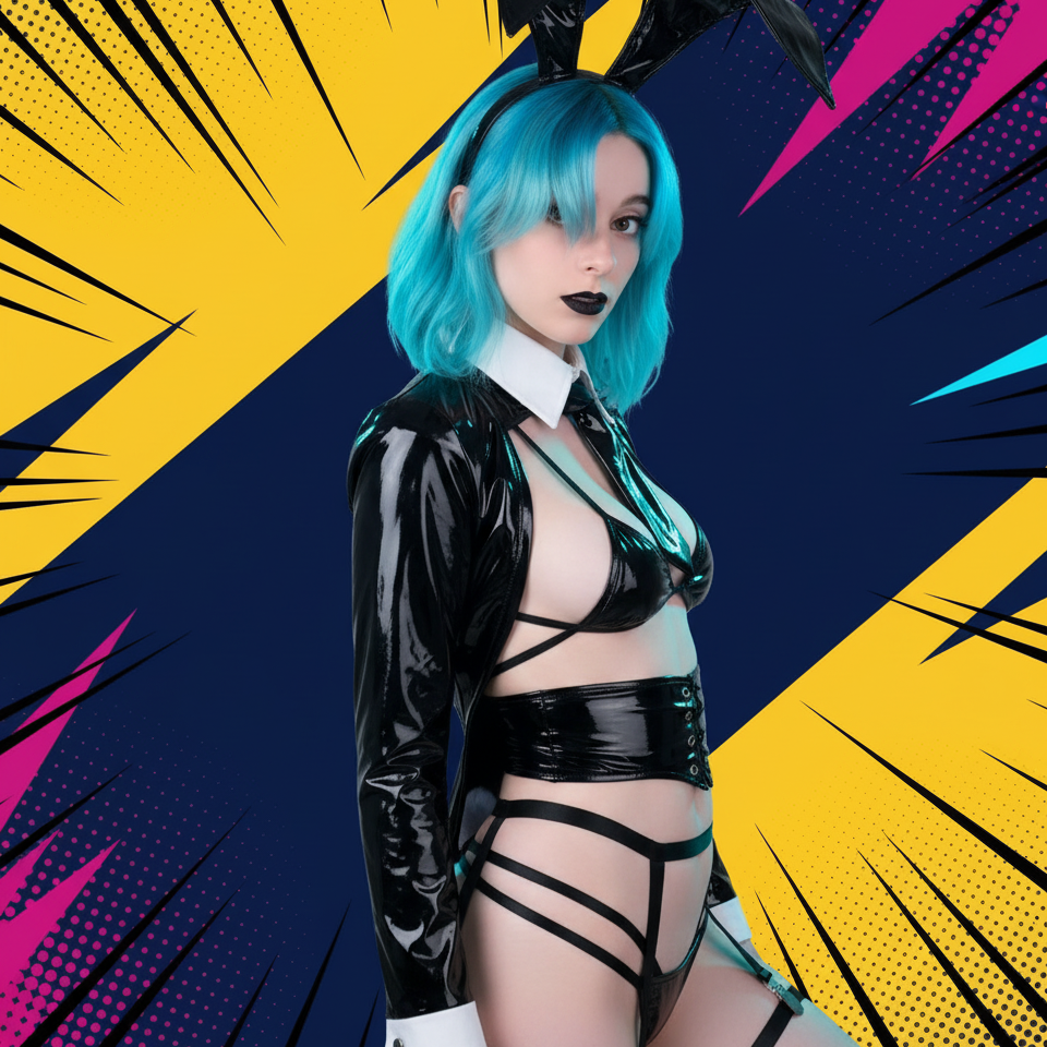 Faux Patent Leather Bunny Set