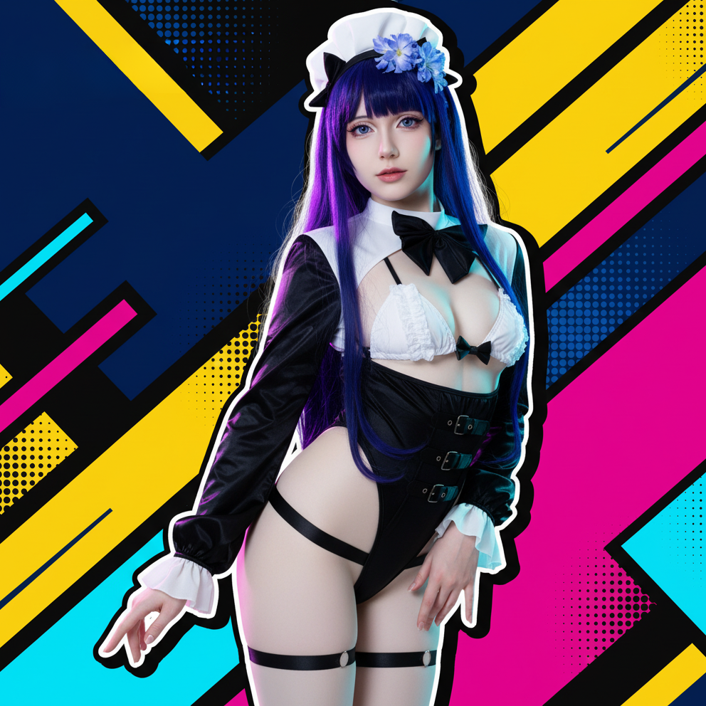 Liquid Shine Maid Lingerie Set