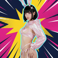 Pink Cyberpunk Bunny Laser Suit