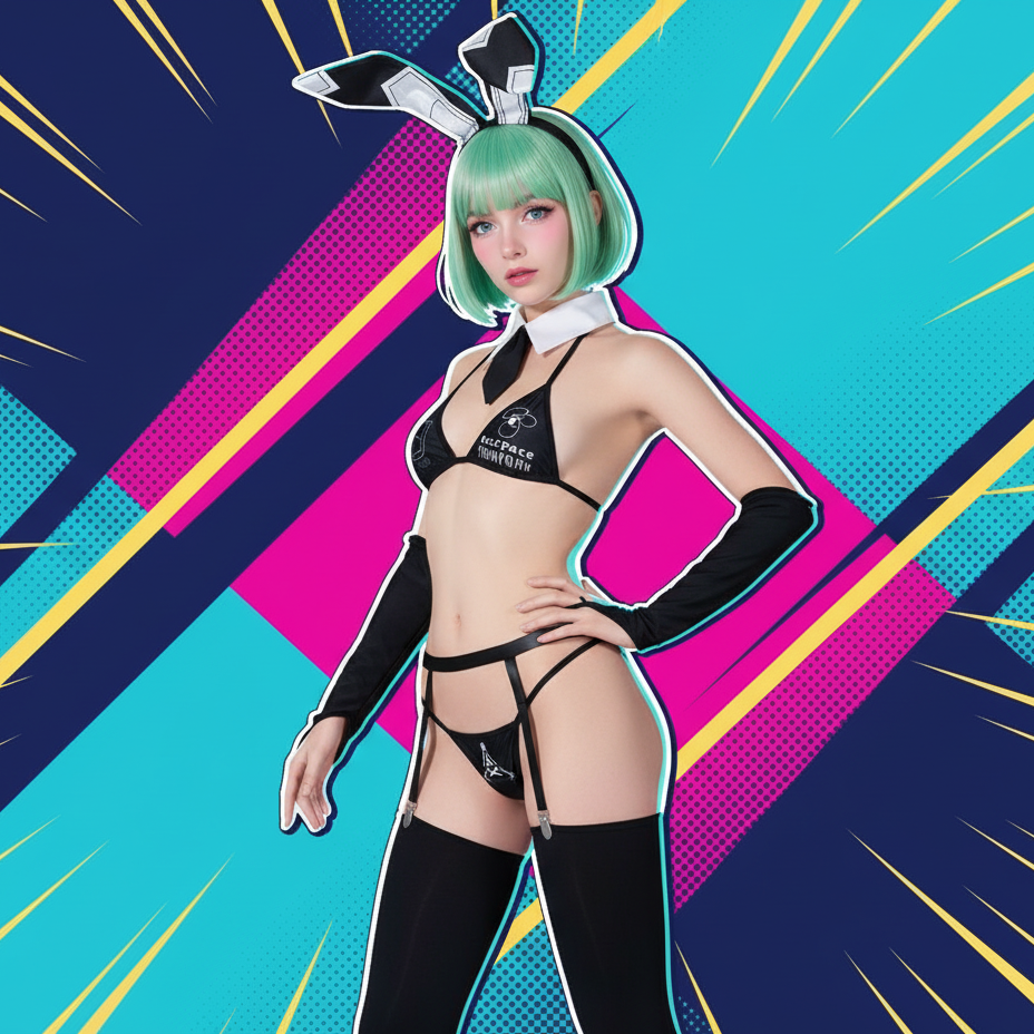 Cyberpunk Bunny Lingerie Set